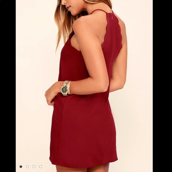 LuLus Endlessly Endearing Wine Red Dress Medium - Picture 3 of 11